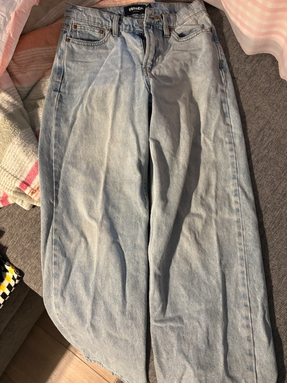 RSQ Light Wash extra baggy Jeans - Light Blue